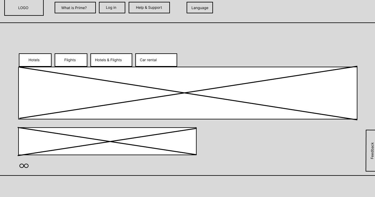 Wireframes showing tweaked homepage, help page, and cancellation support page.